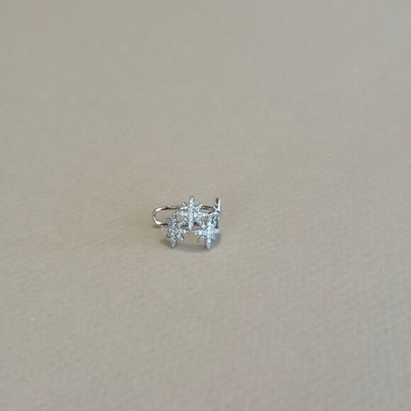 Star cuff Earrings M1268 - Picture 2 of 4